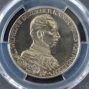 1913 Prussia 3 Mark PROOF PCGS PR63